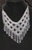Black and Silver formal RingMesh Necklace