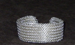 stainless steel welded chain mail bracelet